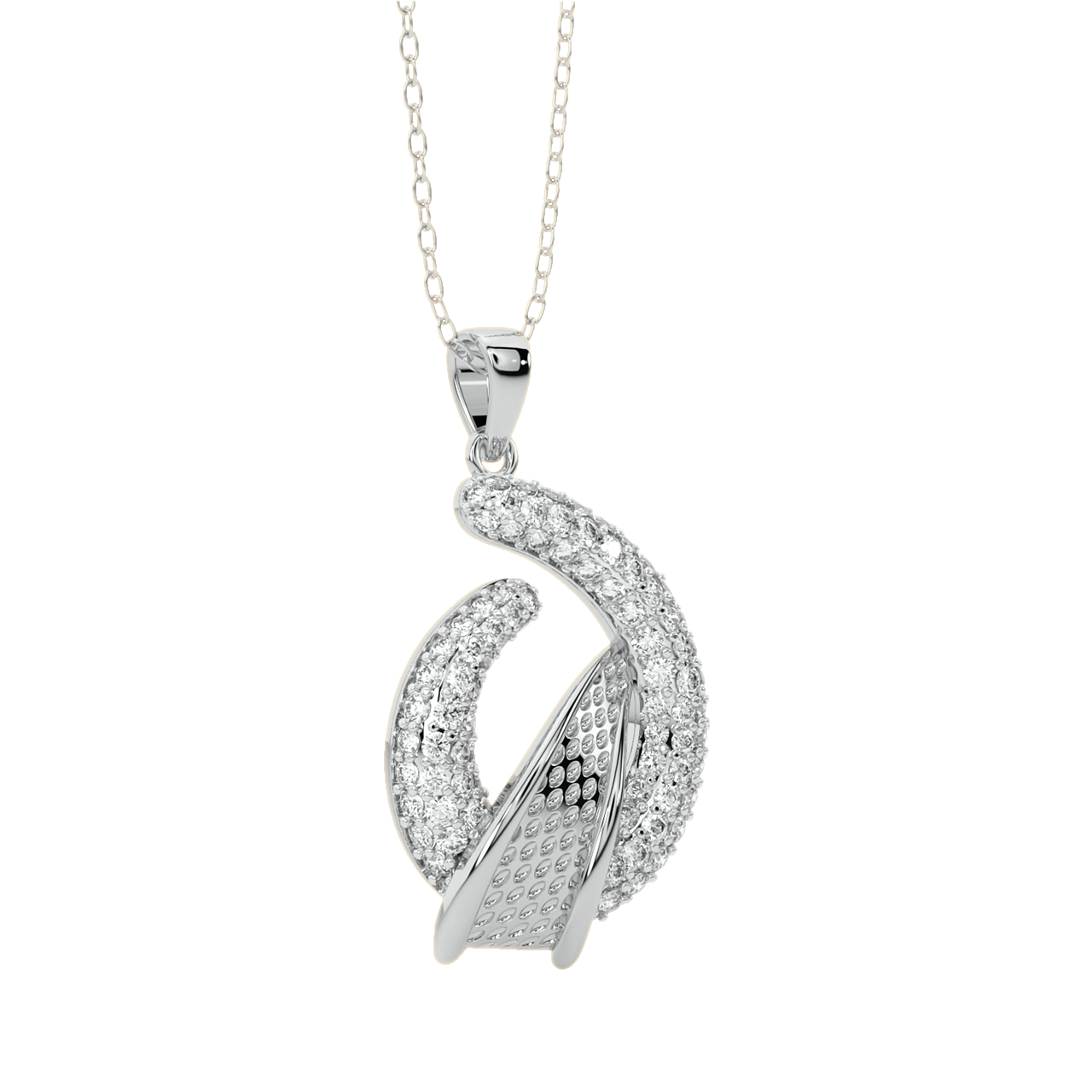 Kaia Round Diamond Office Wear Pendant